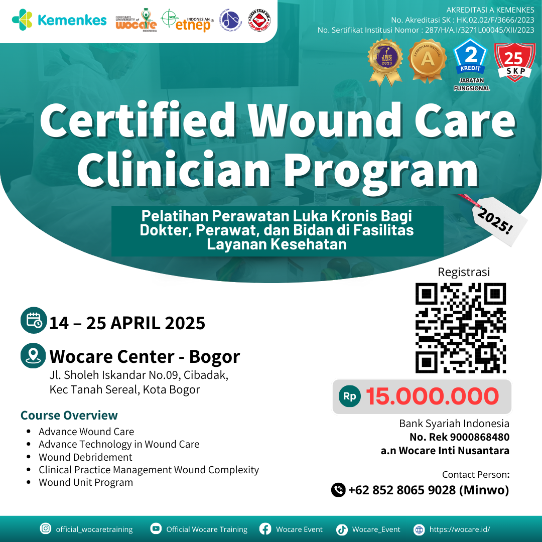 Certified Wound Care Clinician Program (CWCCP) BOGOR April 
